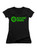Black Soylent Green Logo Juniors V-Neck T-Shirt