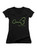 Black Gavin Belson Signature Edition Juniors V-Neck T-Shirt