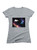 Heather grey Space Flight Juniors V-Neck T-Shirt