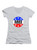 White Save Ferris Badge Juniors V-Neck T-Shirt