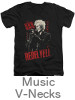 Music V=Neck t shirts