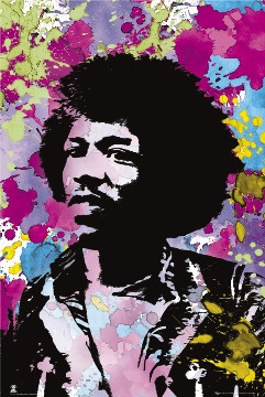 Jimi Hendrix Poster Colors Nerdkungfu