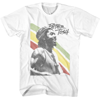 Peter Tosh T-Shirt - Rasta Stripes - NerdKungFu