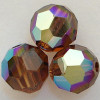 Swarovski 5000 5mm Round Beads Smoked Topaz AB  (36 pieces)