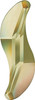 Swarovski 2788 10mm Wave Flatback Crystal Luminous Green (216  pieces)