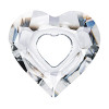 Swarovski 6262 17mm Miss U Heart Pendant Crystal Satin (48  pieces)