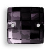 Swarovski 3293 20mm Chessboard Sew On Jet Hematite