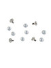 Swarovski Gold 53002 18ss (~4.3mm) Crystal Rivets with 3mm shank: Pacific Opal