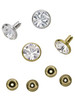 Swarovski Gold 53006 39ss (~8.3mm) Crystal Rivets with 5mm shank: Crystal AB