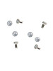 Swarovski Silver 53001 29ss (~6.25mm) Crystal Rivets with 4mm shank: Sand Opal