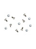 Swarovski Stainless Steel 53000 18ss (~4.3mm) Crystal Rivets with 4mm shank: Crystal Silver Shade