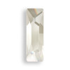 Swarovski 2555 12mm Baguette Flatback Crystal Silver Shade