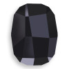 Swarovski 2585 14mm Graphic Flatback Jet Hematite