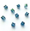Swarovski 5601 4mm Cube Beads Light Sapphire Satin   (36 pieces)
