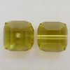 Swarovski 5601 4mm Cube Beads Lime