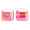 Buy Swarovski 5601 6mm Cube Beads Rose AB  (18 pieces)