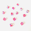 Buy Swarovski 5601 6mm Cube Beads Rose AB  (18 pieces)