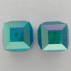 Swarovski 5601 8mm Cube Beads Caribbean Blue Opal AB