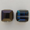 Swarovski 5601 8mm Cube Beads Crystal Bermuda Blue