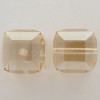 Swarovski 5601 8mm Cube Beads Crystal Golden Shadow