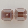 Swarovski 5601 8mm Cube Beads Light Rose Satin