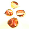 Swarovski 5621 22mm Twist Beads Crystal Copper