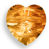 Swarovski 5742 8mm Heart Beads Crystal Copper