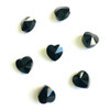 Swarovski 5742 8mm Heart Beads Jet   (9 pieces)