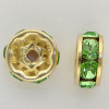 Swarovski 5820 4mm Rhinestone Rondelles Peridot