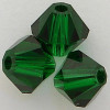 Swarovski 5328 4mm Xilion Bicone Beads Medium Emerald
