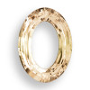 Swarovski 4137 33mm Oval Ring Beads Crystal Golden Shadow