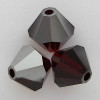 Swarovski 5301 4mm Bicone Beads Garnet Satin