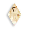 Swarovski 2709 10mm Rhombus Flatback Crystal Golden Shadow