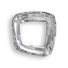 Swarovski 4437 14mm Cosmic Square Ring Beads White Opal