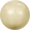 Swarovski 5810 6mm Round Pearls Light Gold