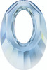 Swarovski 6040 30mm Oval Pendant Crystal  Blue Shade (30  pieces)