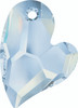 Swarovski 6261 27mm Devoted 2 U Heart Pendant Crystal  Blue Shade (20  pieces)