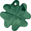 Swarovski 6764 28mm Clover Pendants Emerald ( 16 pieces)