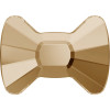 Swarovski 2858 12mm Bow Tie Flatback Crystal Golden Shadow (96 pieces)