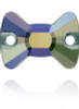 Swarovski 3258 12mm Bow Tie Sew On Stones Crystal Paradise Shine