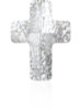 Swarovski 5378 14mm Cross Beads Crystal Silver Patina