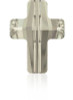 Swarovski 5378 18mm Cross Beads Crystal Silver Shade