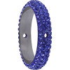 Swarovski 85001 18.5mm BeCharmed Pave Thread Ring Tanzanite (6 pieces )