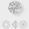 Swarovski 1028 3pp Xilion Round Stones Black Diamond