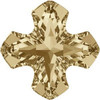 Swarovski 4784 8mm Greek Cross Fancy Stones Crystal Golden Shadow