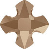 Swarovski 4784 14mm Greek Cross Fancy Stones Crystal Rose Gold
