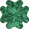 Swarovski 4785 23mm Clover Fancy Stones Emerald