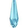 Swarovski 6530 12mm Pure Drop (half hole) Pendants Aquamarine