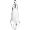 Swarovski 6531 15.5mm Pure Drop (half hole)-classic cap Pendants Crystal Gold