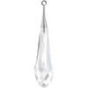 Swarovski 6532 21mm Pure Drop (half hole)-trumpet cap Pendants Crystal GunMetal